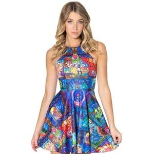 Disney Belle Stained Glass Window Skater Dress